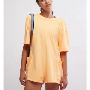 Free people hot shot tee romper